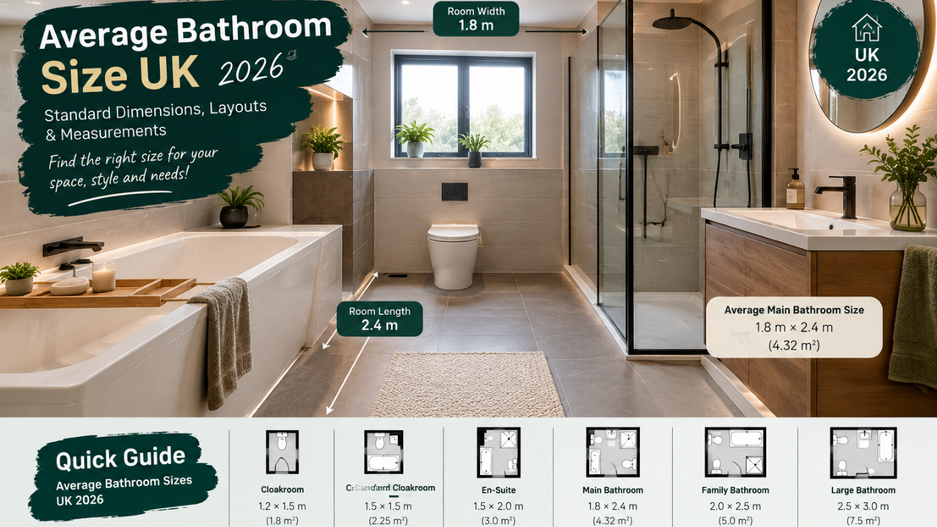 Average Bathroom Size UK