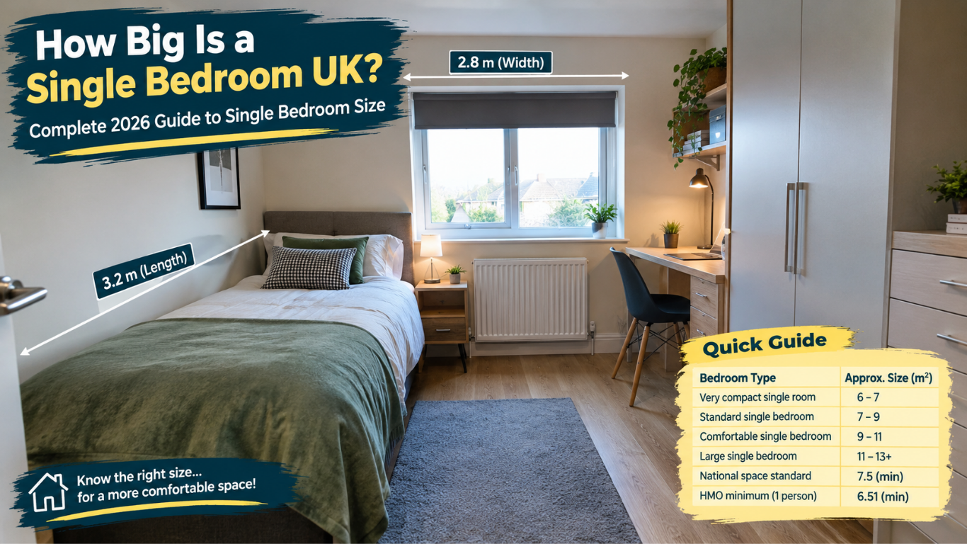 How Big Is a Single Bedroom UK