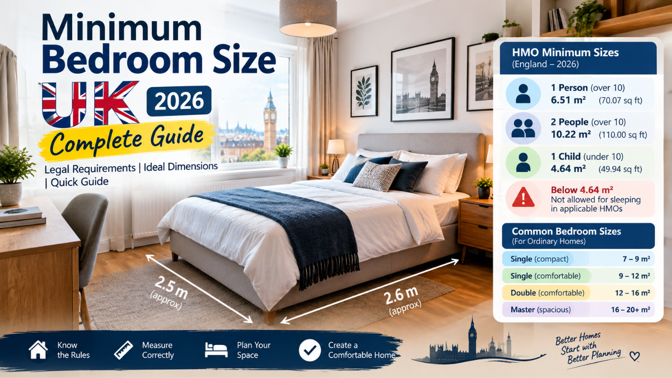 Minimum Bedroom Size UK