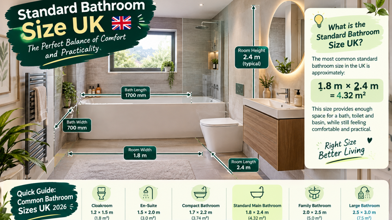 Standard Bathroom Size UK