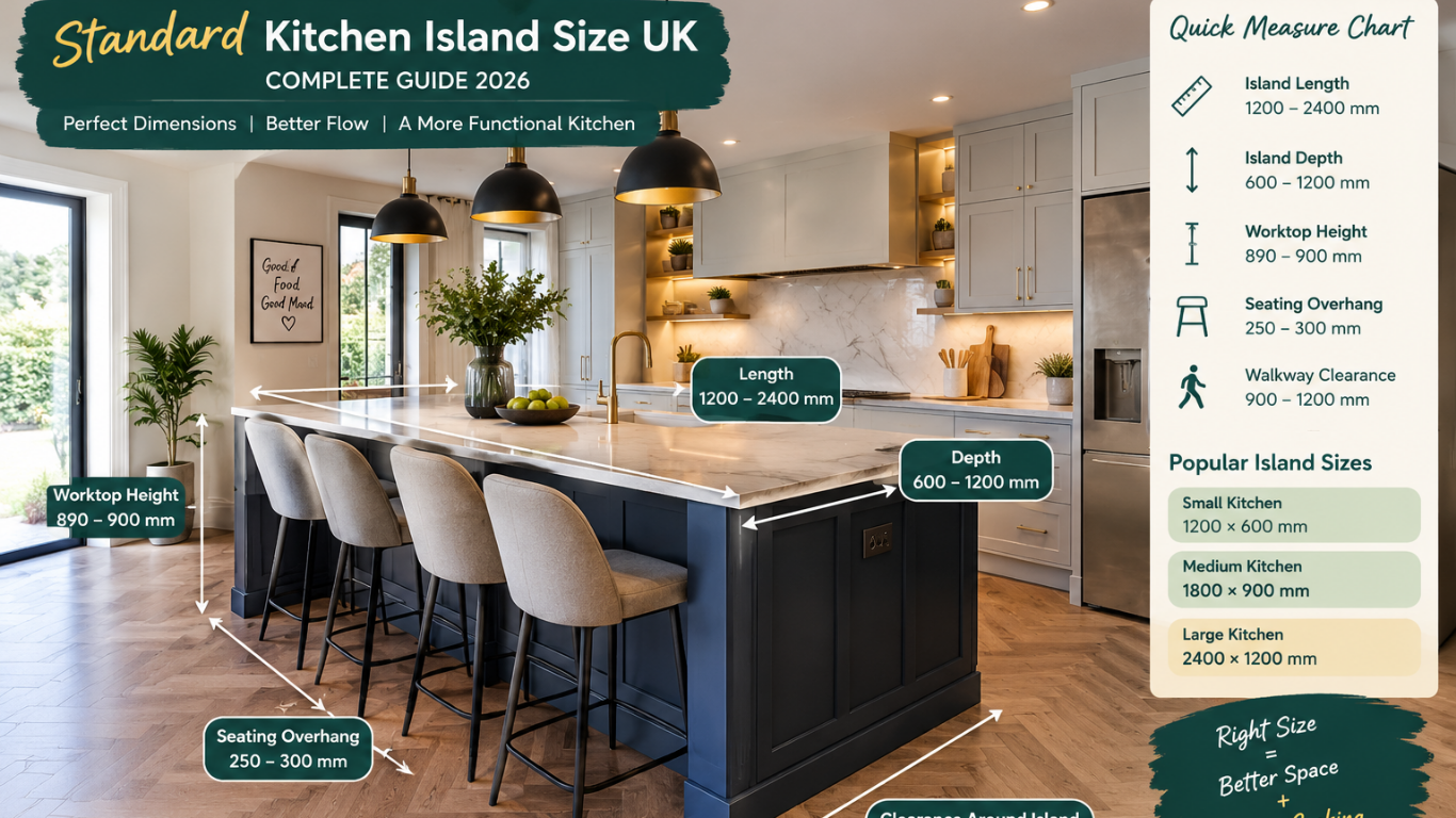 Standard Kitchen Island Size UK